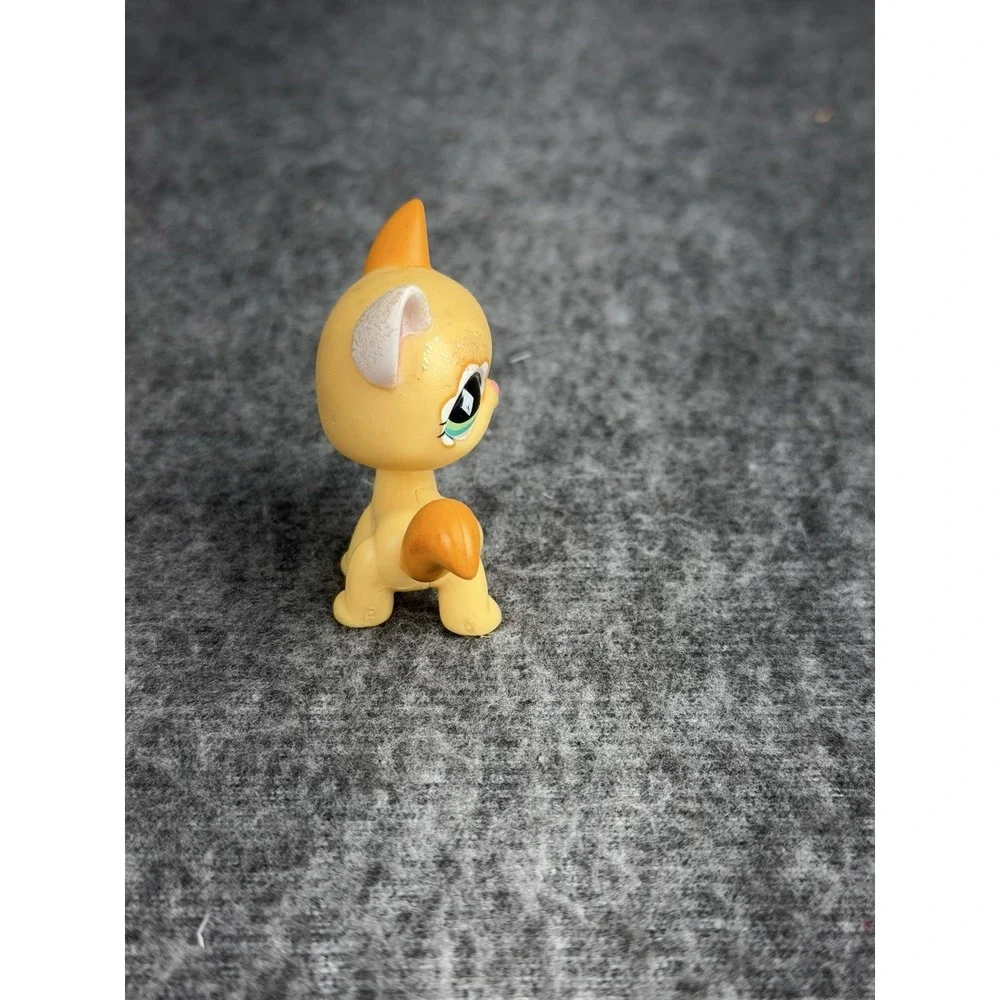 Littlest Pet Shop Beige Glitter Cat‎ #626 Figure Hasbro 2007 LPS Collectible